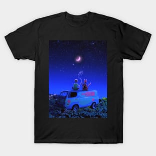 Un descanso después de resolver misterios 🌙 T-Shirt